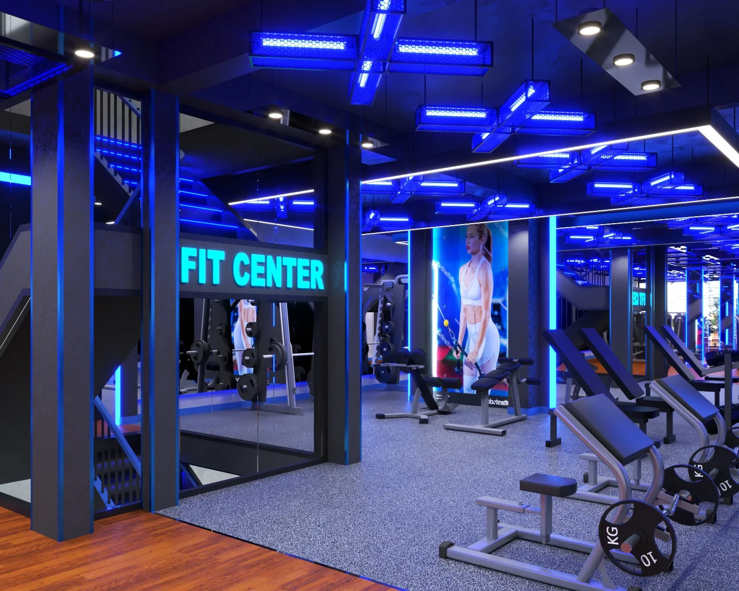 phòng tập gym đốt calo